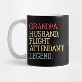 Grandpa Husband Flight Attendant Legend Mug